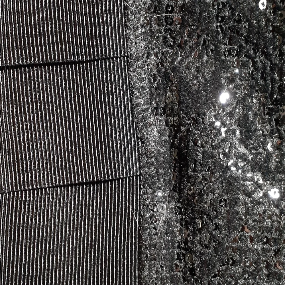 Tory Burch Black Antiscia Sequin Side Bandage Bodycon Skirt - NWOT - Size M